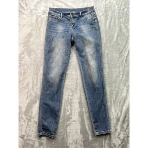 NY&Co Womens Sz 6 Designer Blue Jeans Low Rise Legging Stretch Denim Ladies Pant